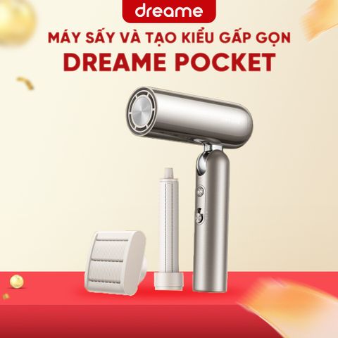 MÁY SẤY VÀ TẠO KIỂU GẤP GỌN DREAME POCKET