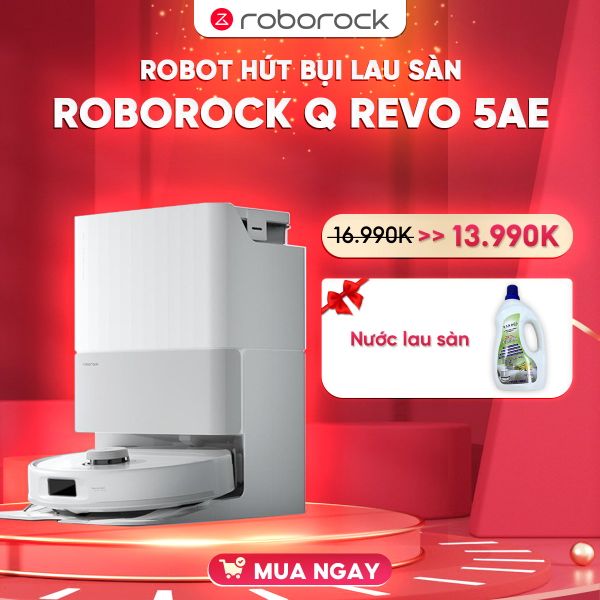ROBOT HÚT BỤI LAU NHÀ ROBOROCK Q REVO 5AE – BẢN QUỐC TẾ