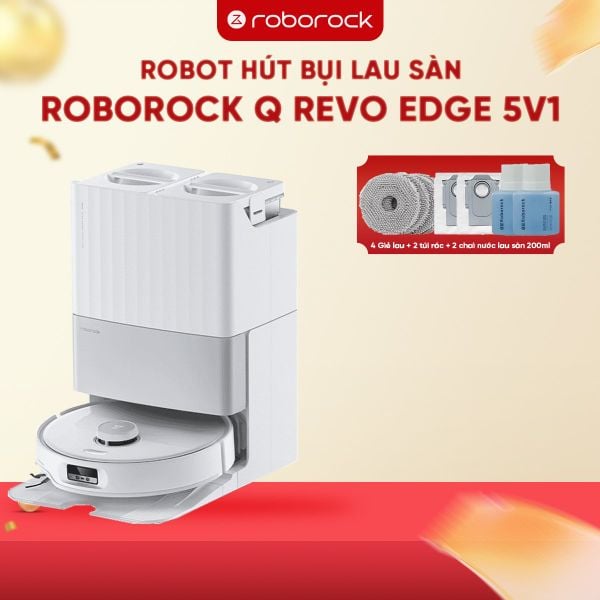 ROBOT HÚT BỤI LAU NHÀ ROBOROCK Q REVO EDGE 5V1 – BẢN QUỐC TẾ