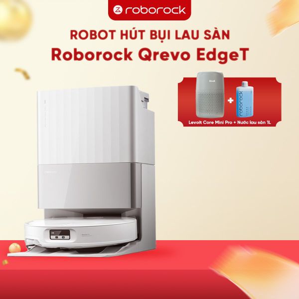 Robot Hút Bụi Lau Nhà Roborock Qrevo EdgeT - Bản Quốc Tế