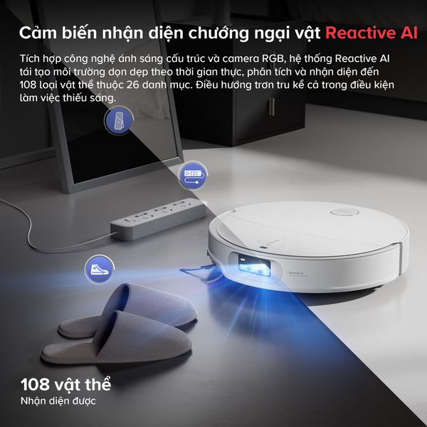 Robot Hút Bụi Lau Nhà Roborock Qrevo EdgeT - Bản Quốc Tế