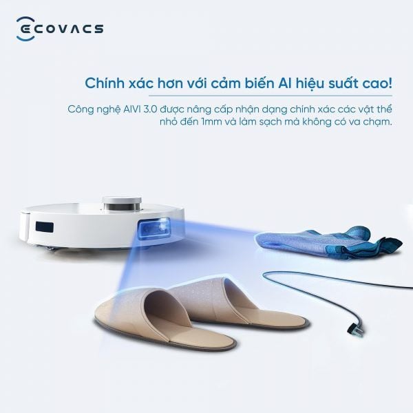 ROBOT HÚT BỤI LAU NHÀ THÔNG MINH ECOVACS DEEBOT T10 OMNI - TỰ ĐỘNG GIẶT GIẺ & ĐỔ RÁC