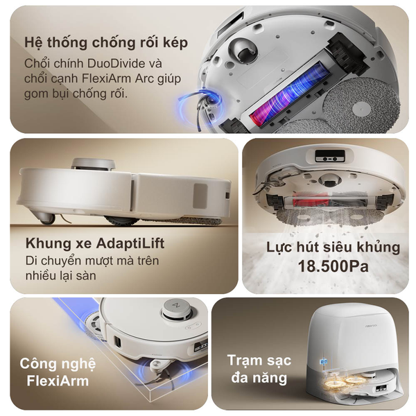 ROBOT HÚT BỤI LAU NHÀ ROBOROCK Q REVO CURV – BẢN QUỐC TẾ – BH 24 THÁNG