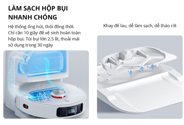 ROBOT HÚT BỤI LAU NHÀ THÔNG MINH XIAOMI MIJIA OMNI 1S - BH 6 THÁNG
