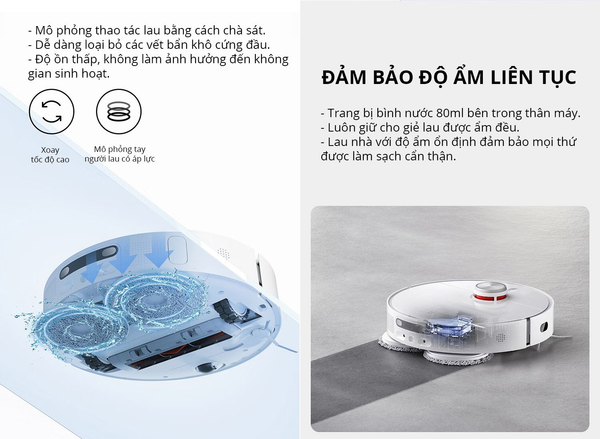 ROBOT HÚT BỤI LAU NHÀ THÔNG MINH XIAOMI MIJIA OMNI 1S - BH 6 THÁNG