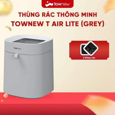 THÙNG RÁC THÔNG MINH TOWNEW T AIR LITE (GREY) – BẢN QUỐC TẾ – BH 12 THÁNG