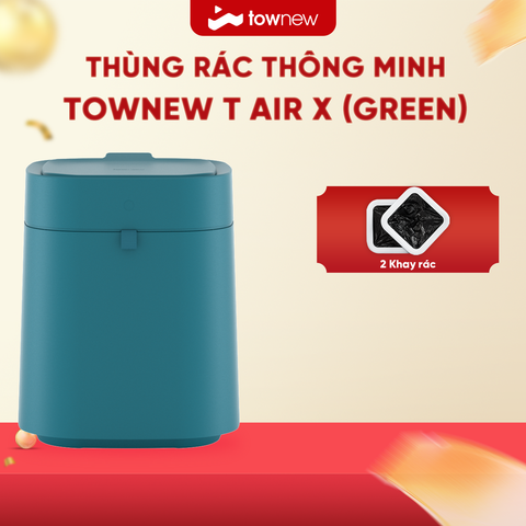 THÙNG RÁC THÔNG MINH TOWNEW T AIR X ( GREEN) – BẢN QUỐC TẾ – BH 12 THÁNG