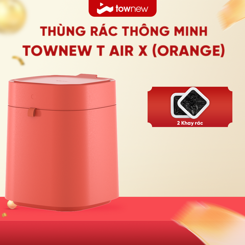 THÙNG RÁC THÔNG MINH TOWNEW T AIR X (ORANGE) – BẢN QUỐC TẾ – BH 12 THÁNG