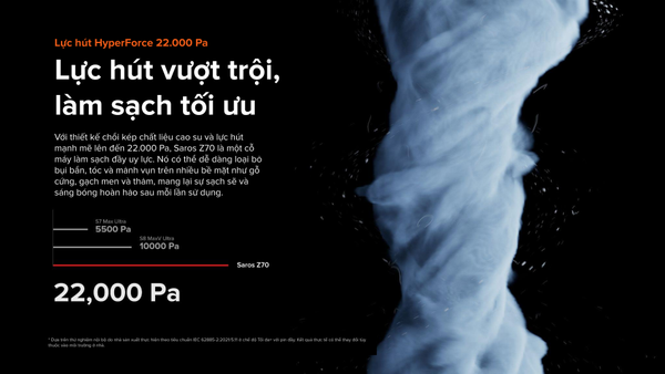 ROBOT HÚT BỤI LAU NHÀ ROBOROCK SAROS Z70 – BẢN QUỐC TẾ