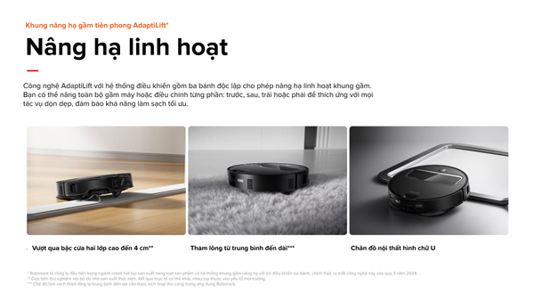 ROBOT HÚT BỤI LAU NHÀ ROBOROCK SAROS Z70 – BẢN QUỐC TẾ