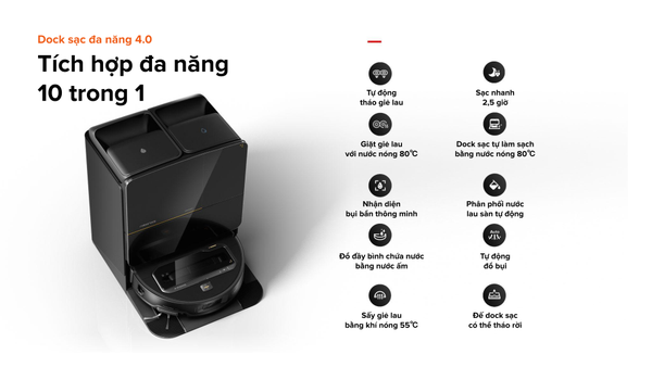 ROBOT HÚT BỤI LAU NHÀ ROBOROCK SAROS Z70 – BẢN QUỐC TẾ