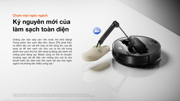 ROBOT HÚT BỤI LAU NHÀ ROBOROCK SAROS Z70 – BẢN QUỐC TẾ