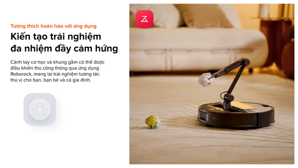 ROBOT HÚT BỤI LAU NHÀ ROBOROCK SAROS Z70 – BẢN QUỐC TẾ