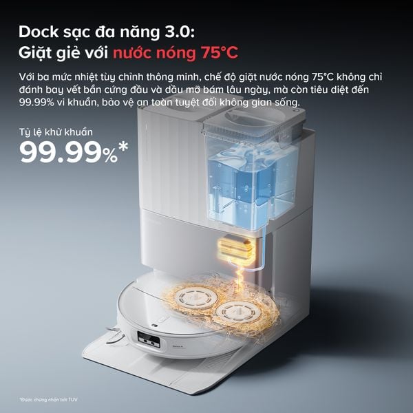 Robot Hút Bụi Lau Nhà Roborock Qrevo EdgeT - Bản Quốc Tế