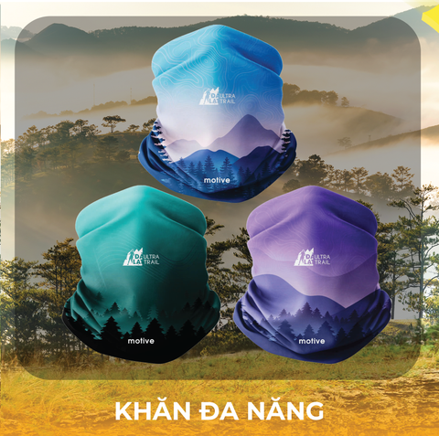 Khăn đa năng Thể Thao Motive Headtube - BST [THE NEW GAME - MOTIVE x DALAT ULTRA TRAIL]
