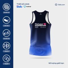 [5BIB x MOTIVE COLLECTION] Áo Thun Thể Thao Chạy Bộ Singlet