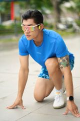 Áo Thun Thể Thao Chạy Bộ Nam MOTIVE Men Mix Color T-Shirt - Màu Xanh Dương Nhạt