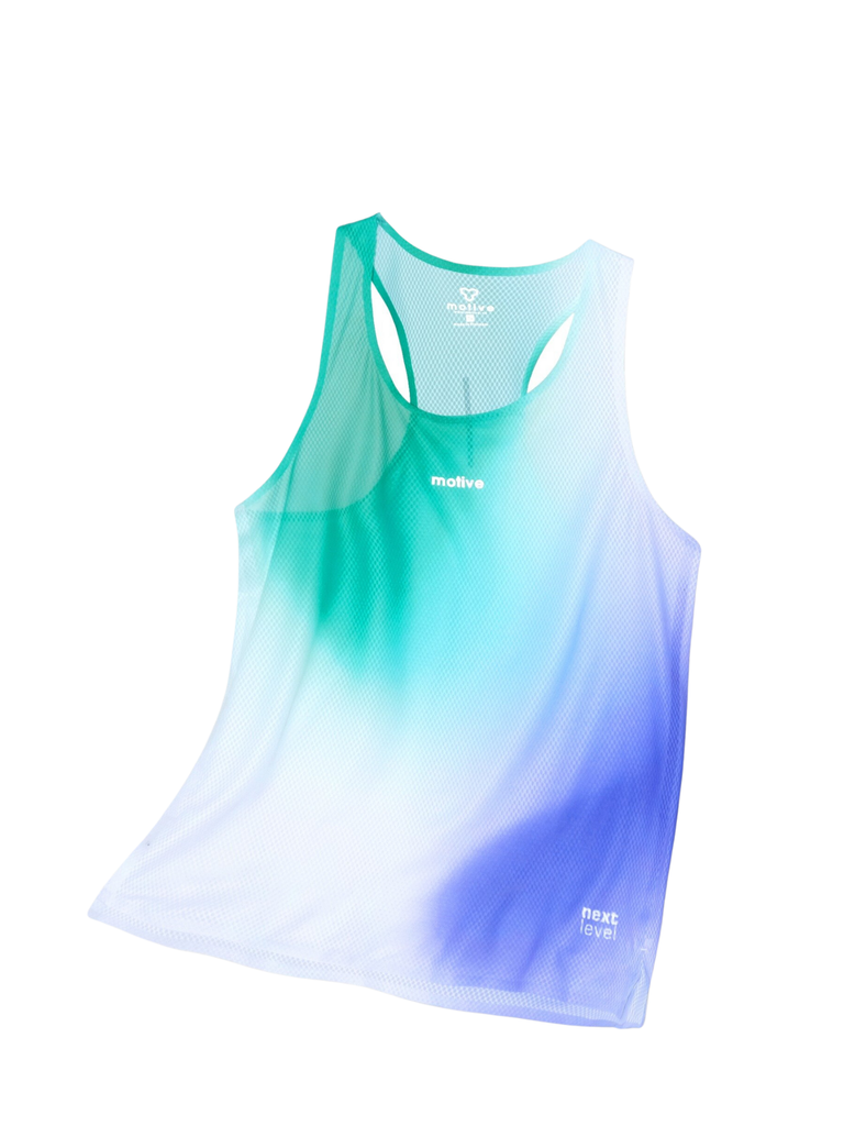 [Nữ] Áo Thun Thể Thao Chạy Bộ Nữ MOTIVE WOMAN Airwear Singlet (30g) - (Màu Xanh)