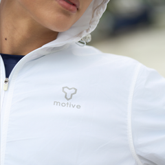 Áo Khoác Thể Thao UNISEX MOTIVE JACKET Supper Light - Màu Trắng