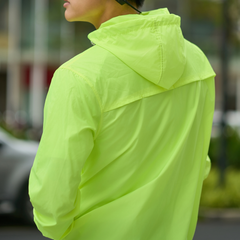 Áo Khoác Thể Thao UNISEX MOTIVE JACKET Supper Light - Màu Xanh NEON