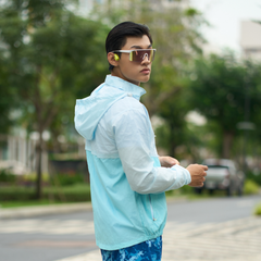 Áo Khoác Thể Thao UNISEX MOTIVE JACKET Supper Light - Màu Xanh Dương Phối