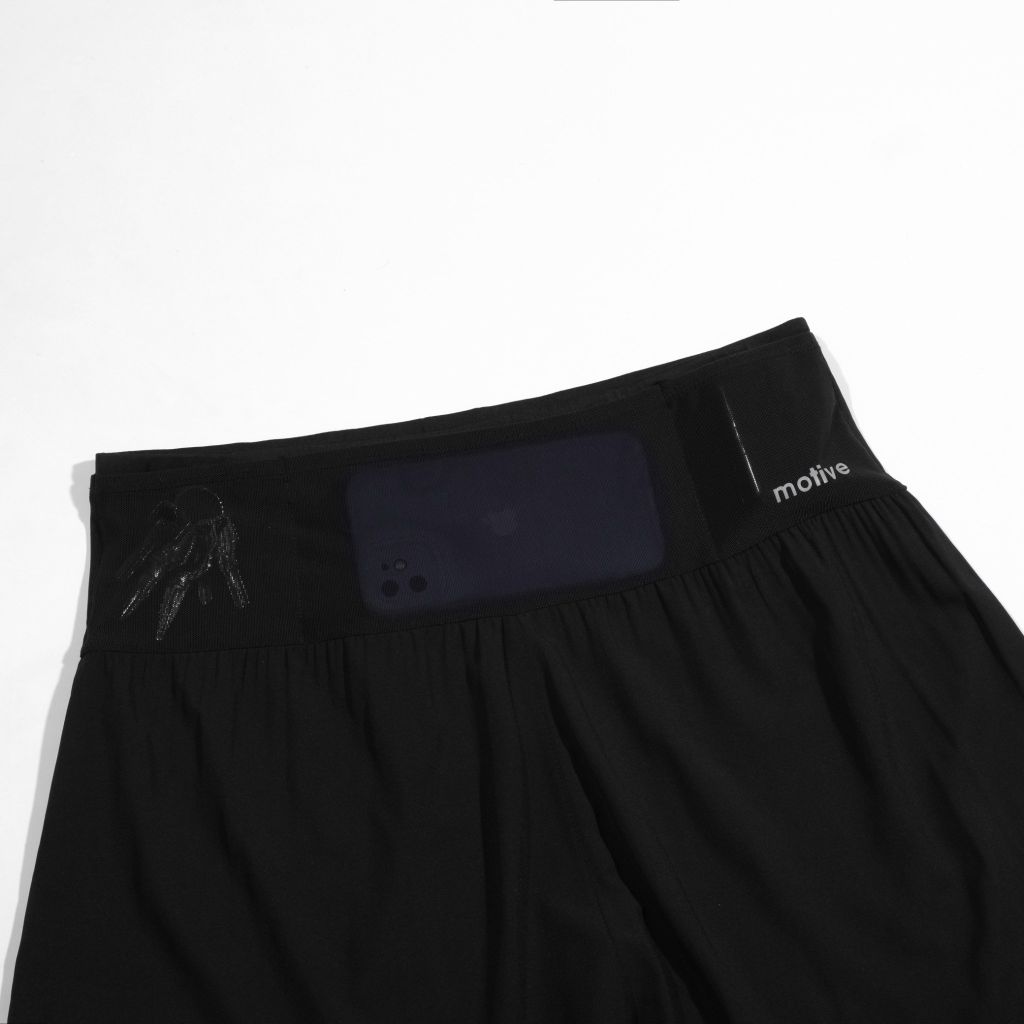 Quần Short Thể Thao Chạy Bộ Nữ Đa Năng MOTIVE WOMAN SHORT BELT -Màu Đen