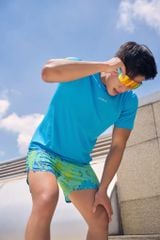 Áo thun thể thao chạy bộ Nam MOTIVE Men Basic Color T-Shirt - Màu Xanh Dương