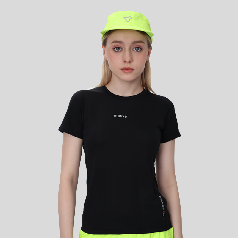 Áo Thun Thể Thao Chạy Bộ Nữ MOTIVE Women Training T-Shirt - Màu Đen