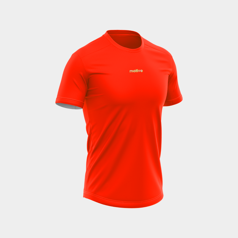 Áo Thun Thể Thao Chạy Bộ Nam MOTIVE Men Basic Color T-Shirt - Màu Đỏ