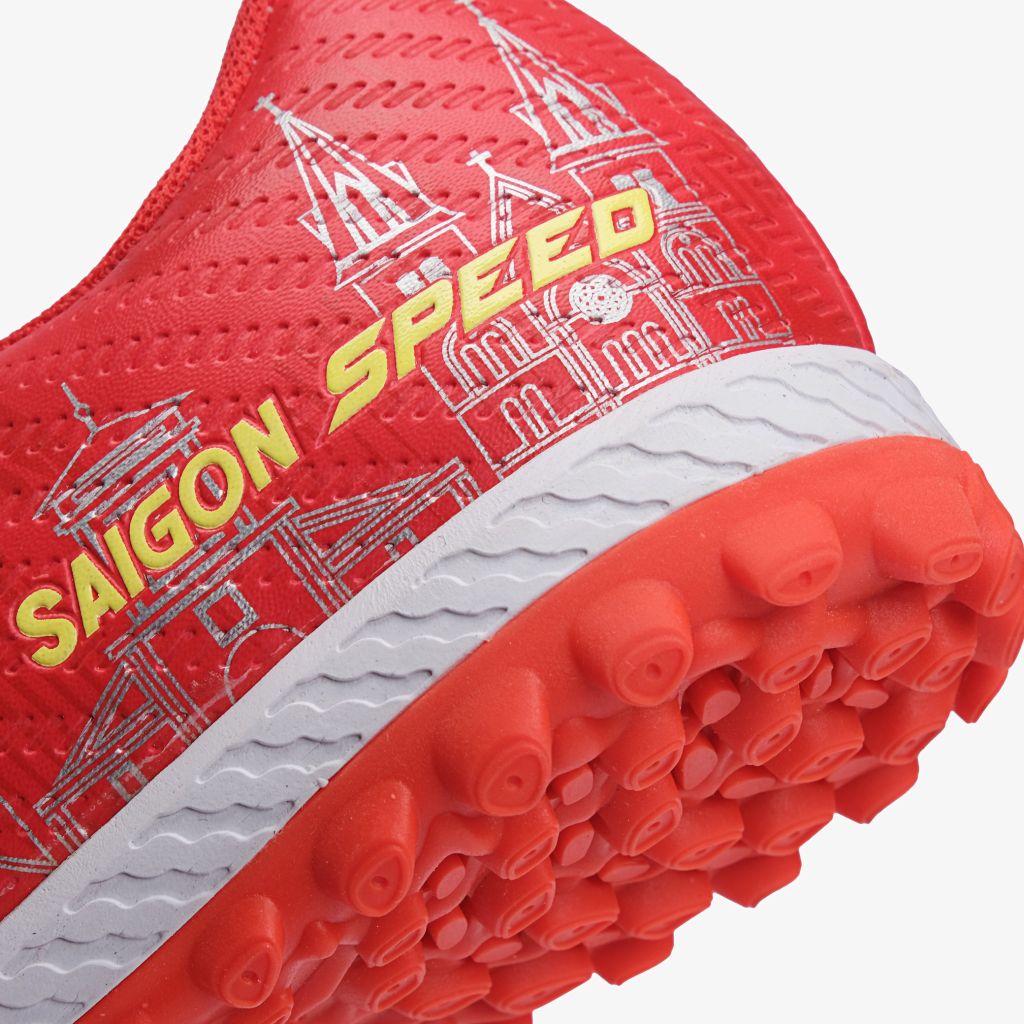 Giày Bóng Đá Motive Sài Gòn SPEED - Màu Đỏ