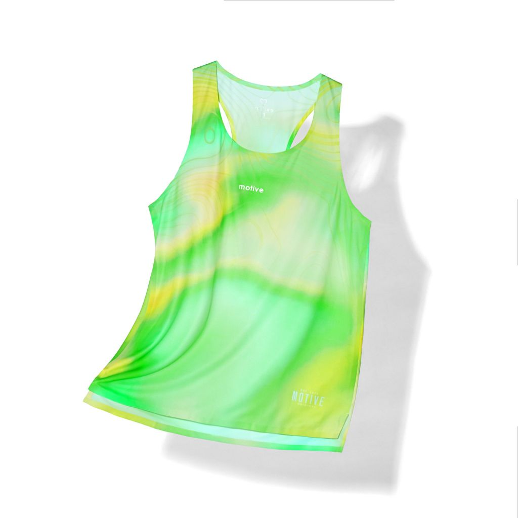 Áo Thun Thể Thao Chạy Bộ Nam MOTIVE Men Race Singlet (49g) - (Màu Xanh Lá)