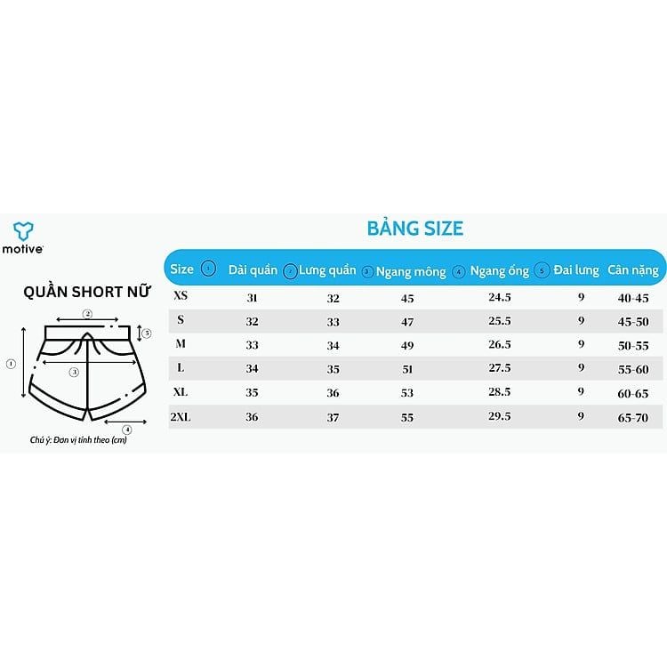 Quần Short Thể Thao Chạy Bộ Nữ Đa Năng MOTIVE WOMAN SHORT BELT - Màu Xanh Dương