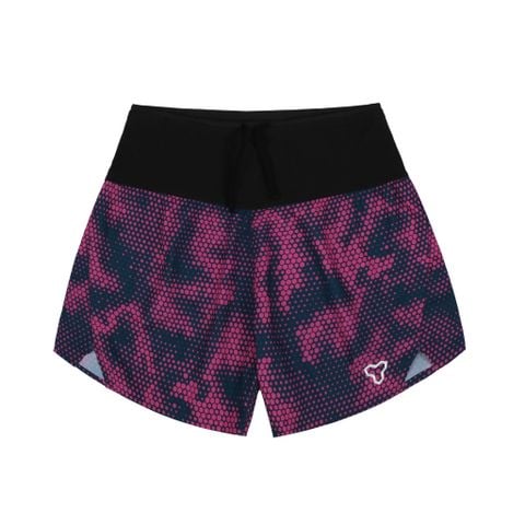 Quần Short Thể Thao Chạy Bộ Nam Đa Năng MOTIVE MEN SHORT BELT - Màu Hồng Họa Tiết (Chưa Bao Gồm Lót Trong)