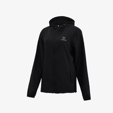Áo Khoác Thể Thao UNISEX MOTIVE JACKET Supper Light - Màu Đen