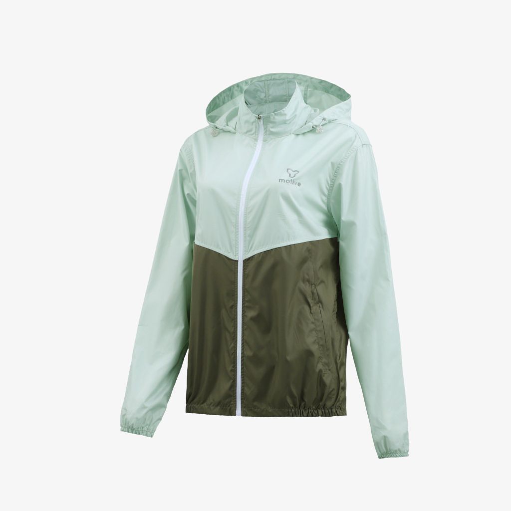 Áo Khoác Thể Thao UNISEX MOTIVE JACKET Supper Light - Màu Xanh Rêu Phối