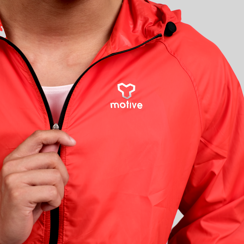 Áo Khoác Thể Thao UNISEX MOTIVE JACKET Supper Light - Màu Cam Đỏ