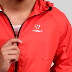 Áo Khoác Thể Thao UNISEX MOTIVE JACKET Supper Light - Màu Cam Đỏ