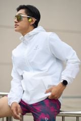 Áo Khoác Thể Thao UNISEX MOTIVE JACKET Supper Light - Màu Trắng