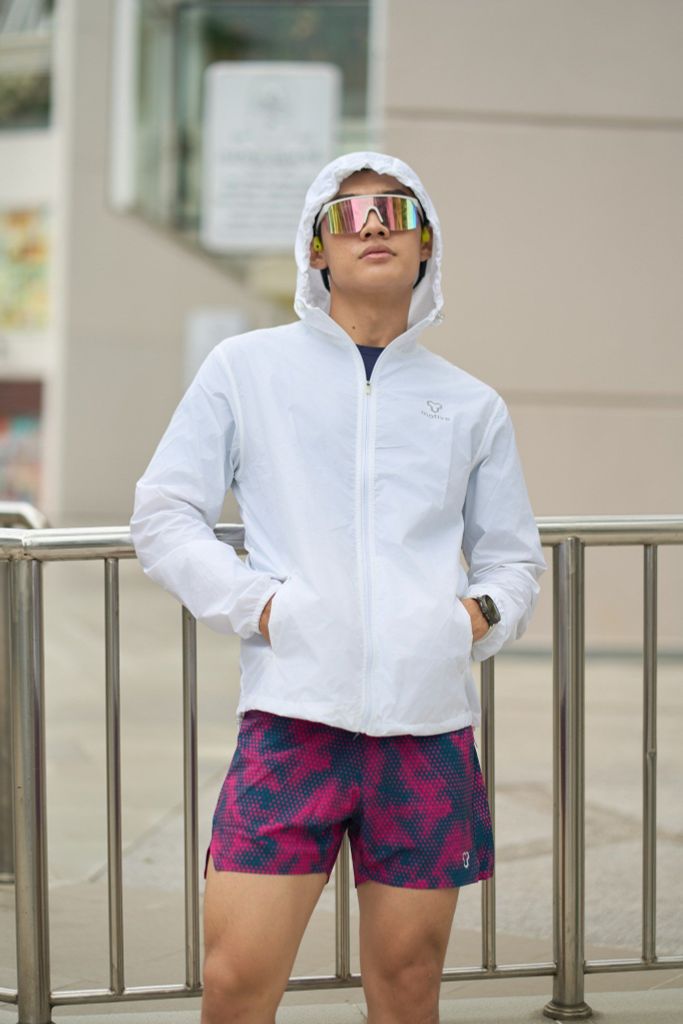 Áo Khoác Thể Thao UNISEX MOTIVE JACKET Supper Light - Màu Trắng