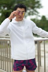 Áo Khoác Thể Thao UNISEX MOTIVE JACKET Supper Light - Màu Trắng