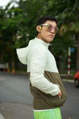 Áo Khoác Thể Thao UNISEX MOTIVE JACKET Supper Light - Màu Xanh Rêu Phối