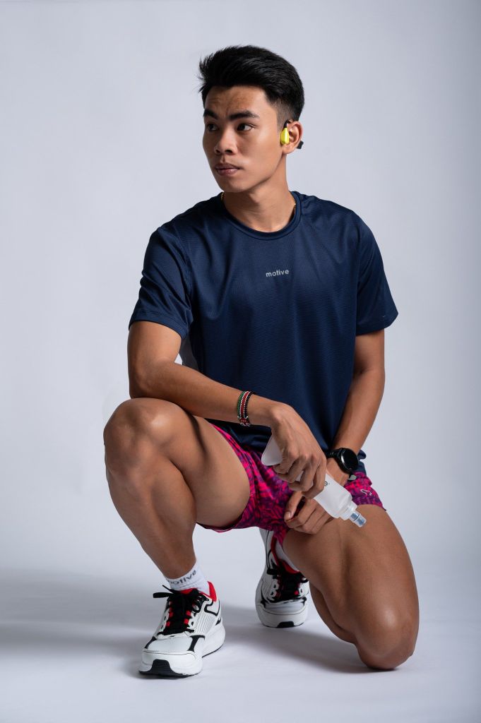 Áo Thun Thể Thao Chạy Bộ Nam MOTIVE Men Mix Color T-Shirt - Màu Xanh Đen