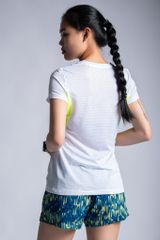 Áo Thun Thể Thao Chạy Bộ Nữ MOTIVE WM Mix Color T-Shirt - Màu Trắng