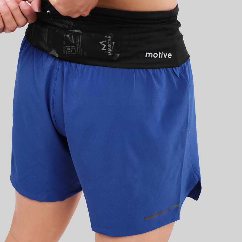 Quần Short Thể Thao Chạy Bộ Nam Đa Năng MOTIVE MEN SHORT BELT - Màu Xanh Dương