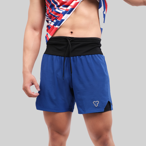 Quần Short Thể Thao Chạy Bộ Nam Đa Năng MOTIVE MEN SHORT BELT - Màu Xanh Dương