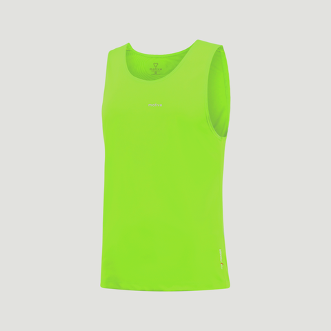 Áo Thun Thể Thao Chạy Bộ Nam MOTIVE Men Simple Color Singlet - Màu Xanh Neon