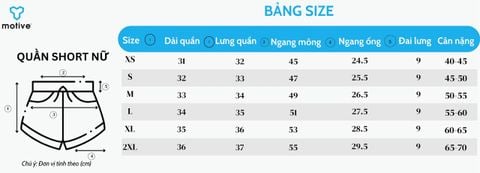 Quần Short Thể Thao Chạy Bộ Nữ Đa Năng MOTIVE WOMAN SHORT BELT - Đen Chấm Đỏ