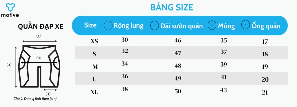 Quần Đạp Xe Nam Motive Men Cycling Short - Đen