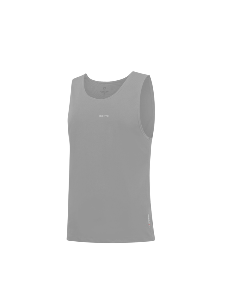 Áo Thun Thể Thao Chạy Bộ Nam MOTIVE Men Simple Color Singlet - Màu Xám