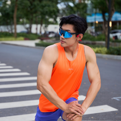 Áo Thun Thể Thao Chạy Bộ Nam MOTIVE Men Simple Color Singlet - Màu Cam
